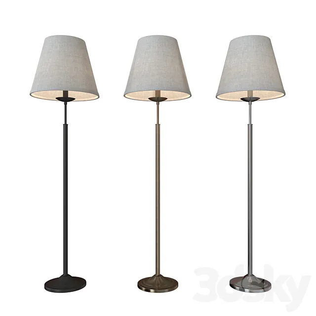 Floor lamp Hotel 01008_1 black _ antique bronze _ chrome 3D Model Floor lamp Hotel 01008_1 black _ antique bronze _ chrome 3D Model
