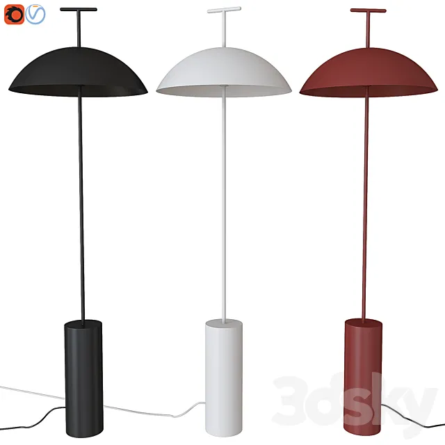 Floor lamp Kartell Geen-A 3D Model Floor lamp Kartell Geen-A 3D Model