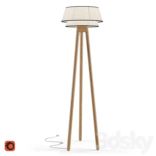 Floor lamp La Redoute Epilogon 3D Model Floor lamp La Redoute Epilogon 3D Model