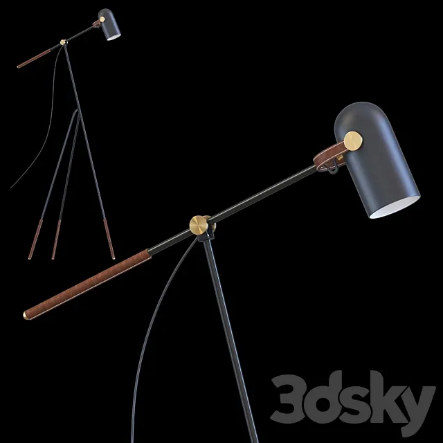 Floor lamp Lampatron BULLET 3D Model