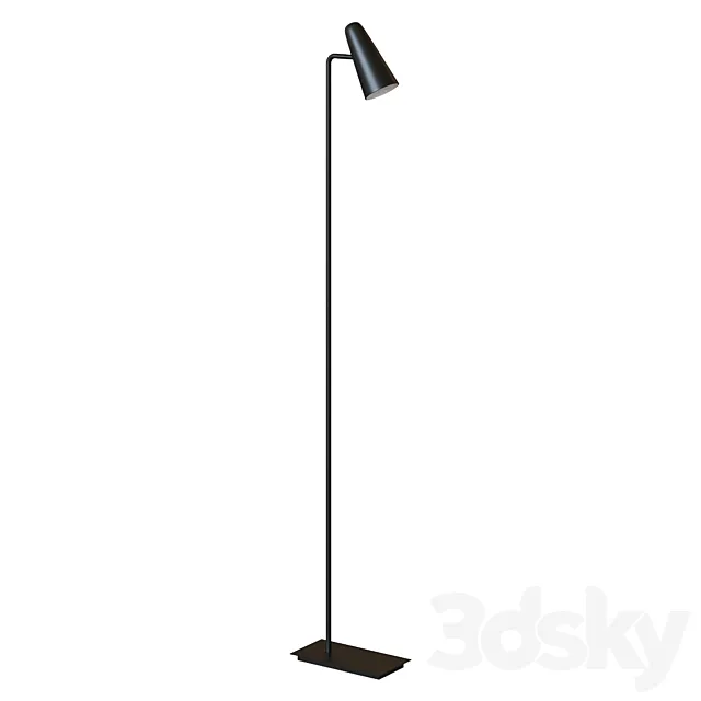 Floor lamp Lao black 3D Model