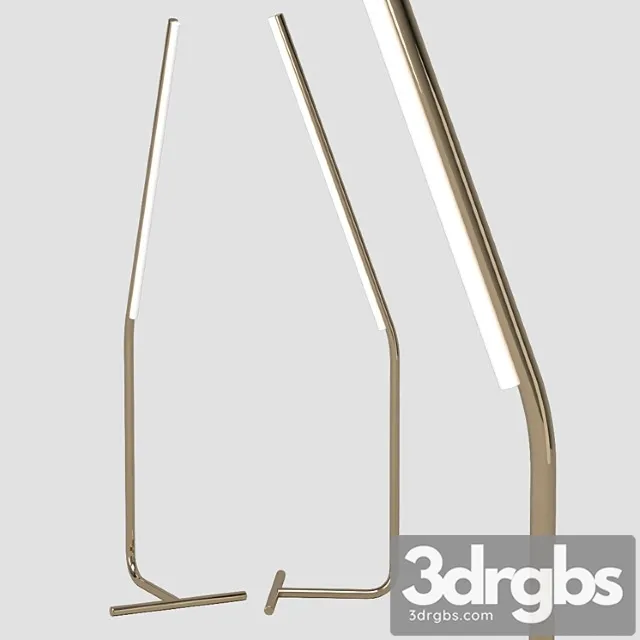 Floor lamp lit lines 3D Model Download