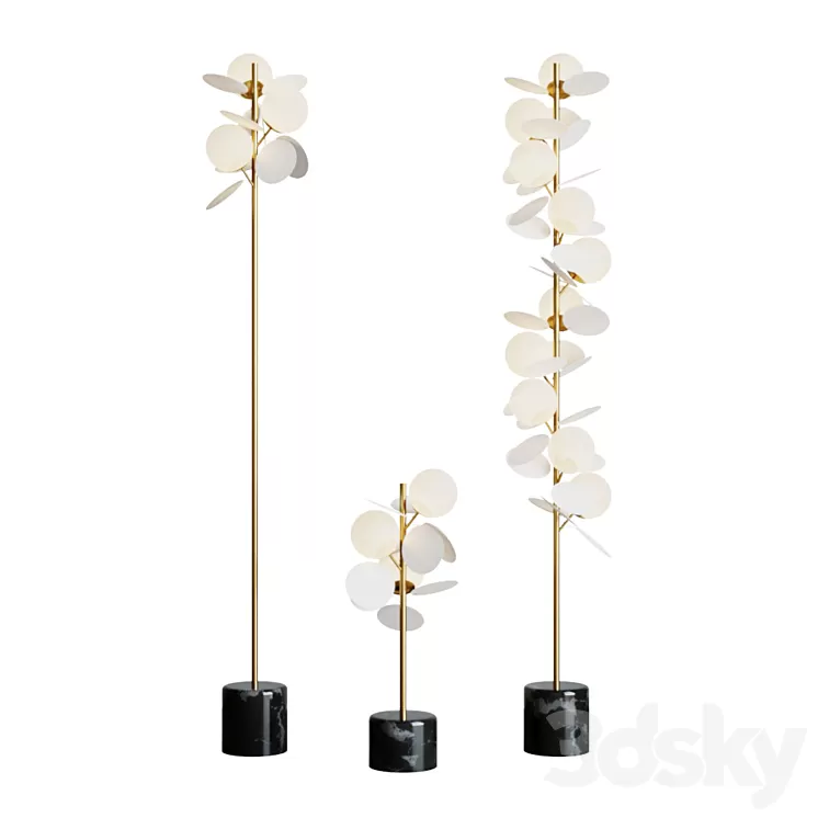 Floor lamp Matisse Floor Lamp White 3D Model