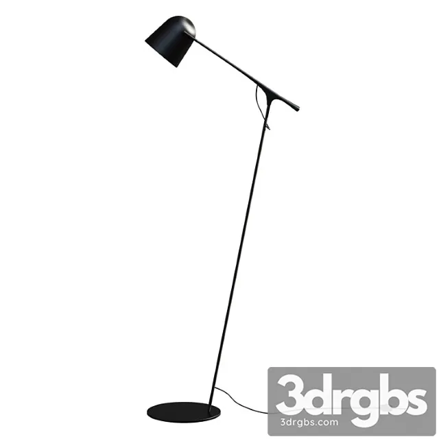 Floor lamp Minimal Black Iron Floor Lamp Outdoor Lamp 3D Model Download
