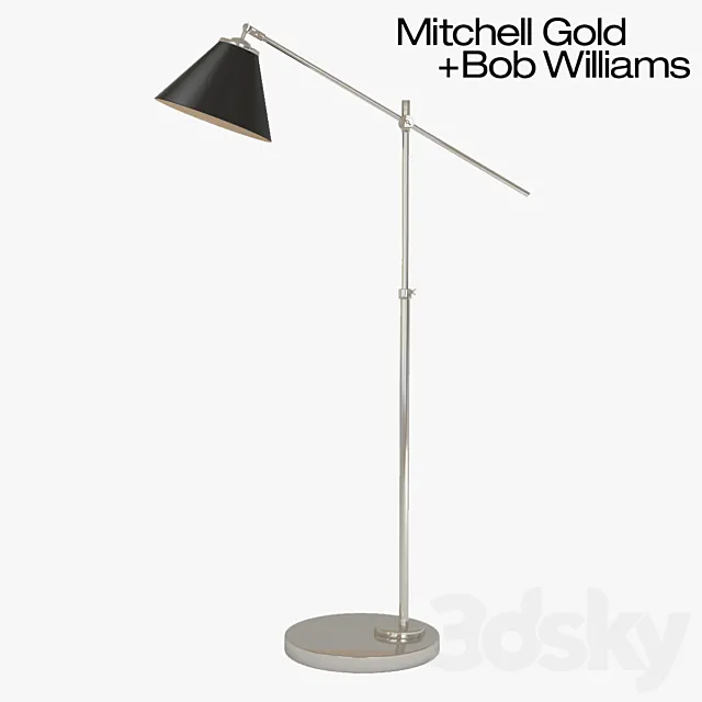 Floor lamp Mitchell Gold Arnaud Floor Lamp 3D Model Floor lamp Mitchell Gold Arnaud Floor Lamp 3D Model