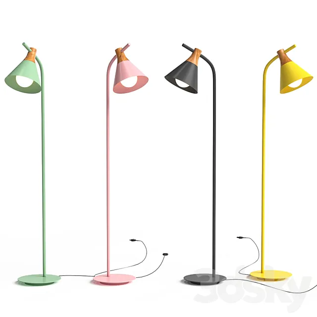Floor Lamp NOD Lampatron 3D Model Floor Lamp NOD Lampatron 3D Model