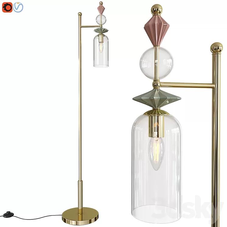 Floor lamp Odeon Light 4855 1F BIZET 3D Model Free Download Floor lamp Odeon Light 4855 1F BIZET 3D Model Free Download