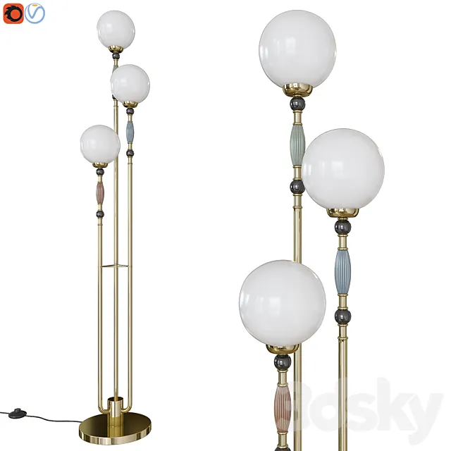 Floor lamp Odeon Light 5405_3F PALLE 3D Model