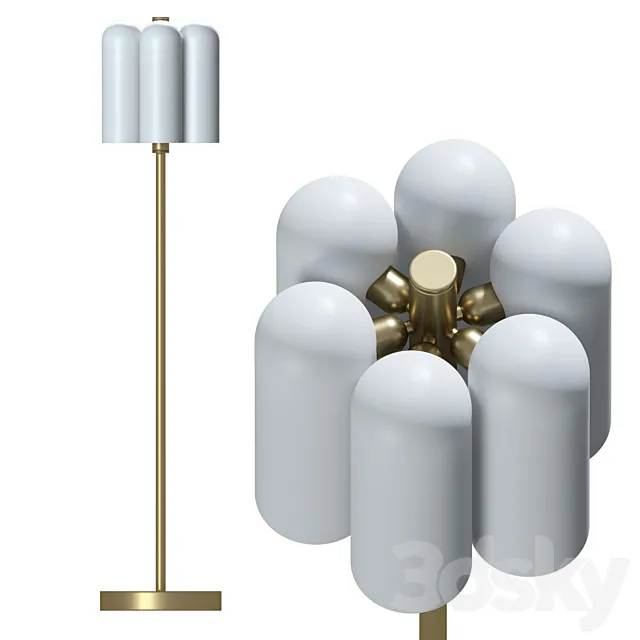 Floor lamp Odyssey 6 by Schwung Home 3D Model