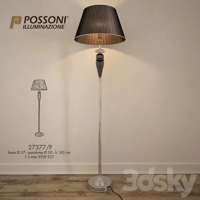 Floor lamp Possoni 3DModel Floor lamp Possoni 3DModel