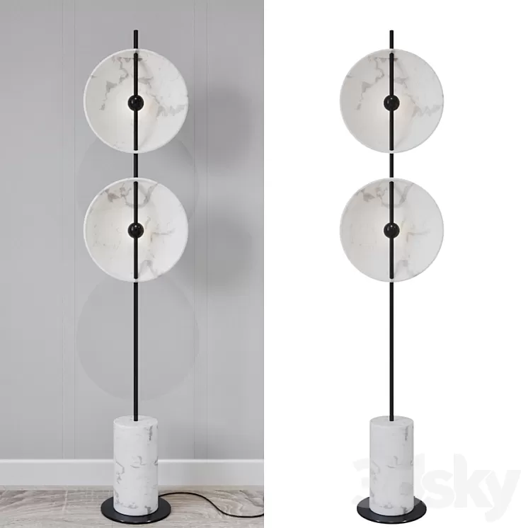 Floor lamp Rakumba Lighting Mito floor lamp 3D Model Floor lamp Rakumba Lighting Mito floor lamp 3D Model