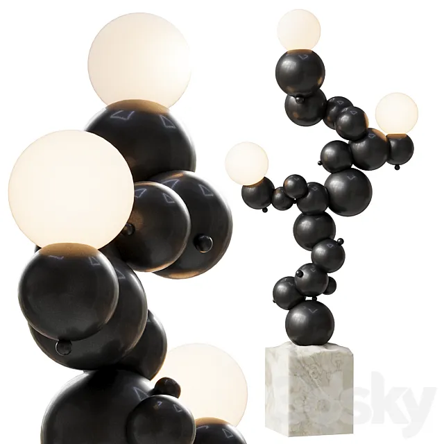 Floor lamp Rosie Li Bubble floor lamp 03 3D Model