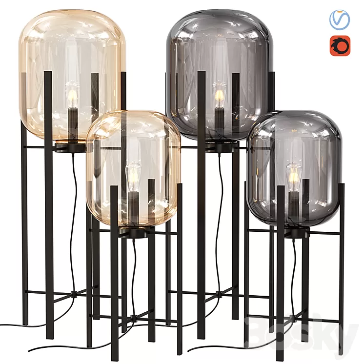 Floor lamp ST Luce BURASCA 3D Model Free Download