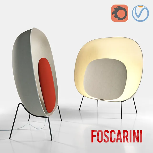 Floor lamp Stewie by Foscarini 3D Model Floor lamp Stewie by Foscarini 3D Model
