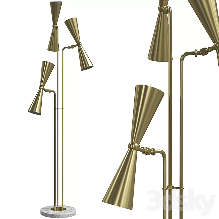 Floor lamp Wooddi Amadeo 3D Model