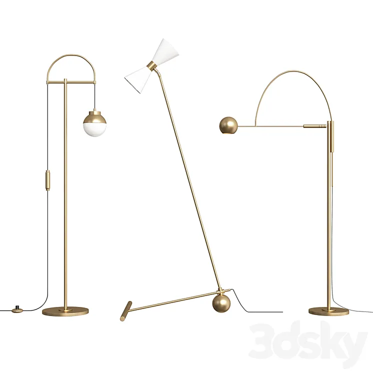 floor lamp38 3D Model Free Download