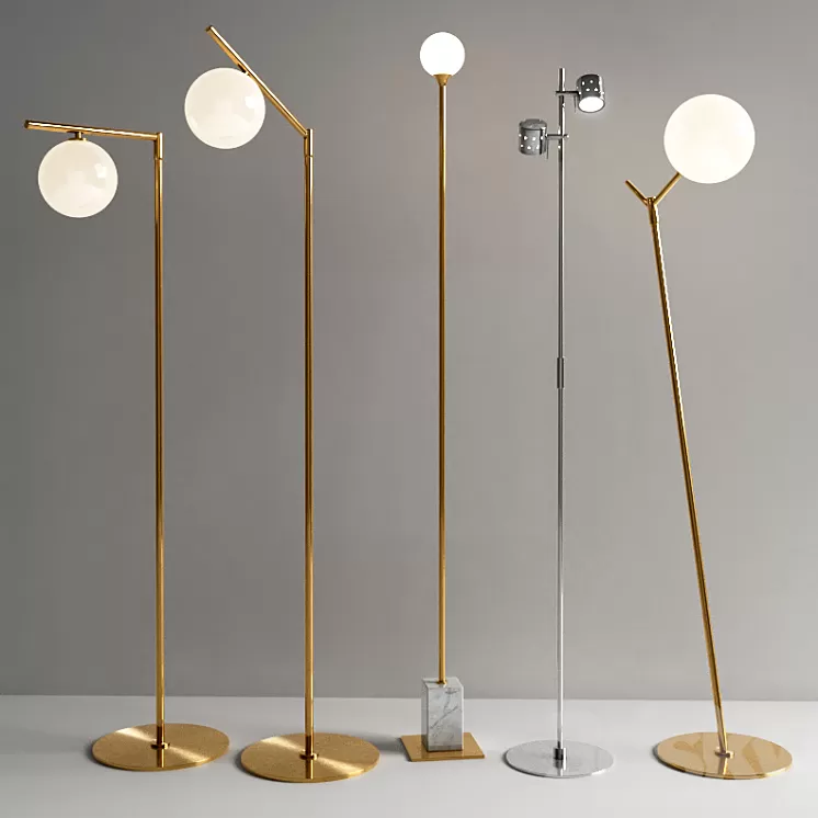 Floor lamps Aromas del Campo set 3D Model Floor lamps Aromas del Campo set 3D Model