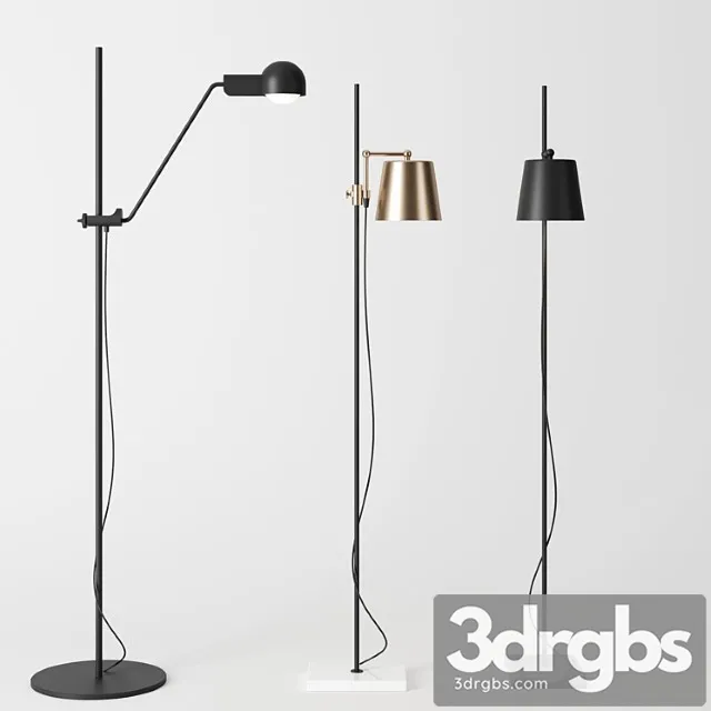 Floor Lamps By Karakter Copenhagen 3D Model Download
