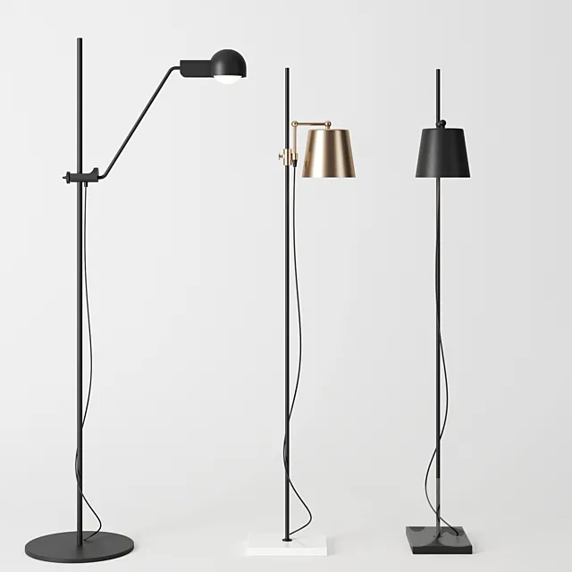 Floor lamps by karakter copenhagen 3D Model Floor lamps by karakter copenhagen 3D Model