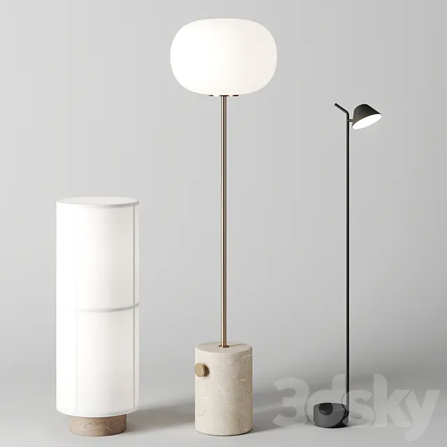 Floor lamps by Menu 3DModel