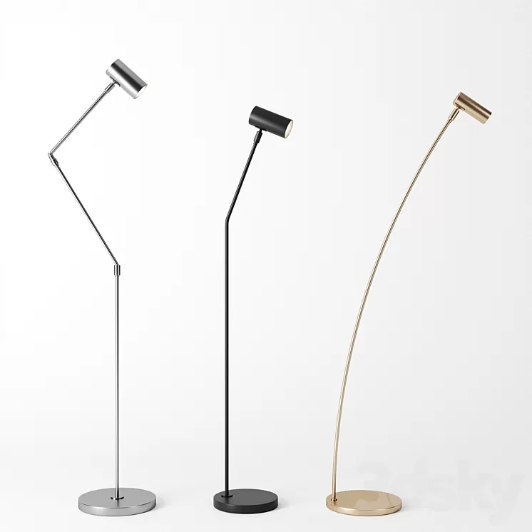 Floor lamps by orsjo 3D Model