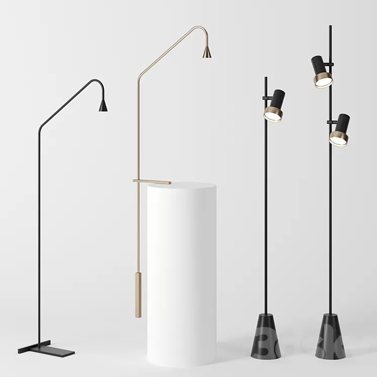 Floor lamps by trizo21 3D Model