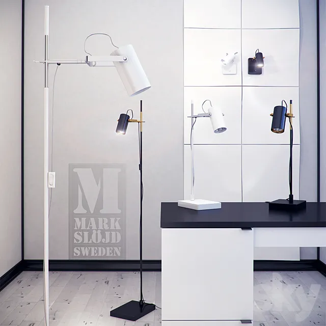 Floor lamps. table lamps and sconces MarksLojd 3DModel Floor lamps. table lamps and sconces MarksLojd 3DModel