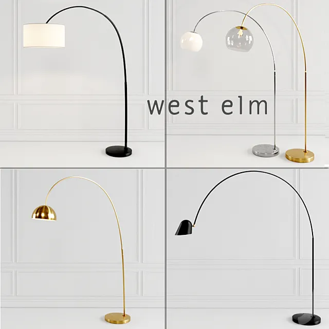 Floor lamps west elm set_1 3DModel