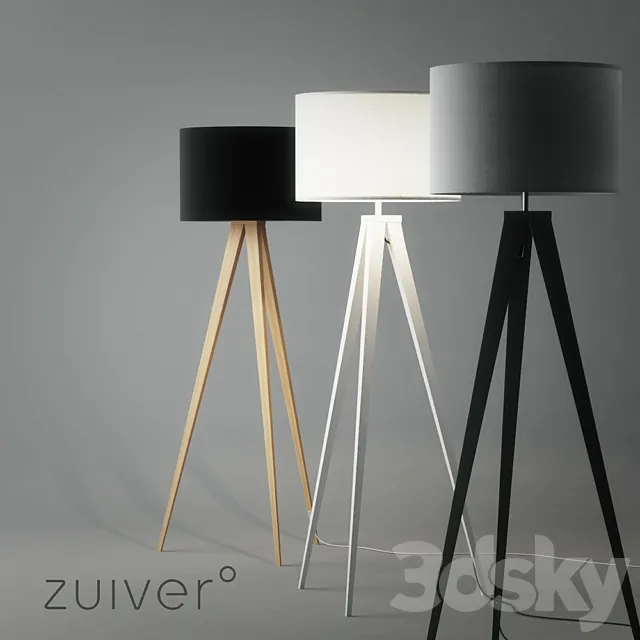 Floor lamps Zuiver Tripod Lamp 3DModel Floor lamps Zuiver Tripod Lamp 3DModel