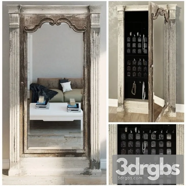 Floor mirror Hooker Furniture 3D Model Download Floor mirror Hooker Furniture 3D Model Download