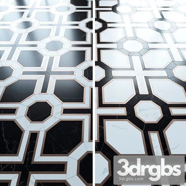 Floor Mosaic From The Factory Madique 3D Model Download