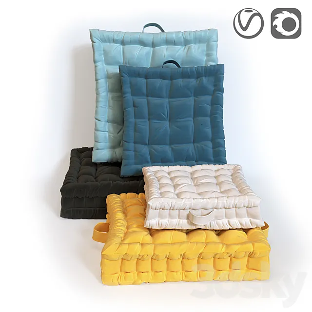 Floor pillow SCENARIO 3D Model Floor pillow SCENARIO 3D Model