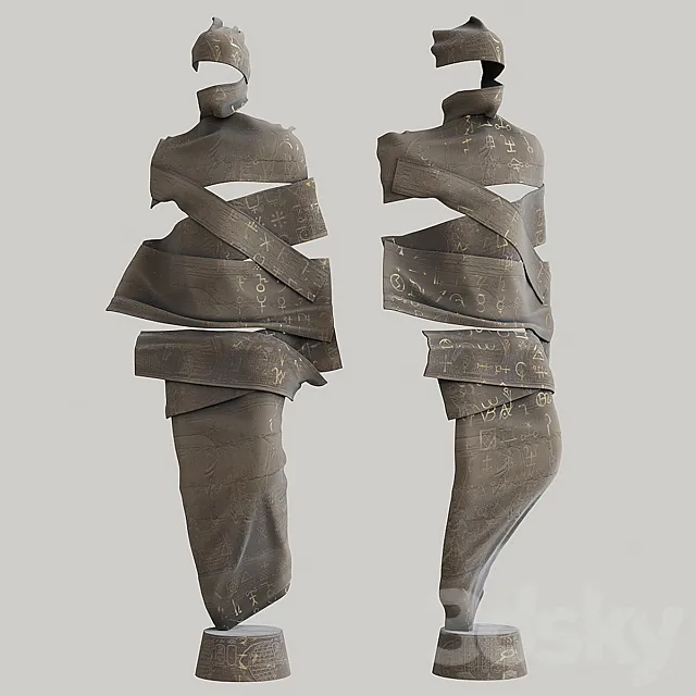 Floor sculpture Vargov Design – Mummy 3DModel Floor sculpture Vargov Design – Mummy 3DModel