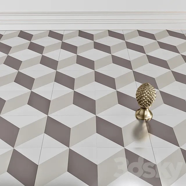 Floor tiles_4 3D Model Floor tiles_4 3D Model