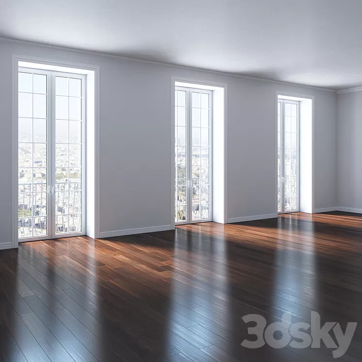 Flooring "Dark Chocolate" 3D Model