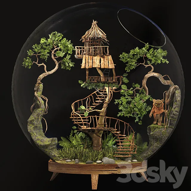 Florarium 3D Model Florarium 3D Model