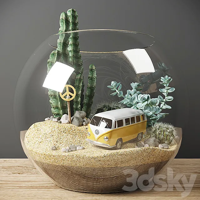 Florarium mini 3D Model Florarium mini 3D Model