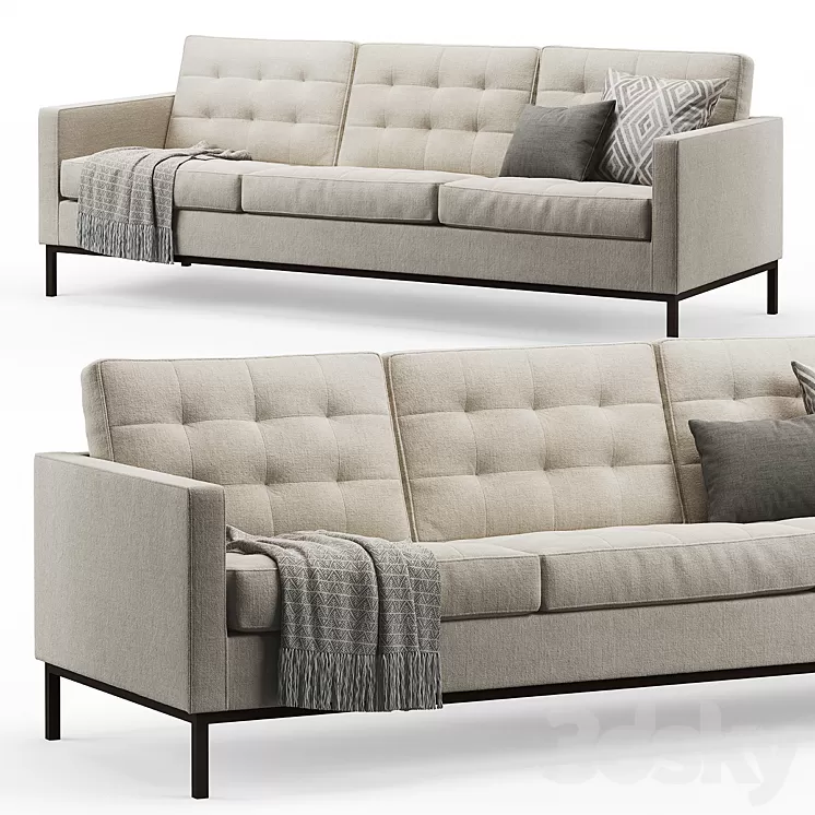 Florence Knoll Sofa 3D Model Florence Knoll Sofa 3D Model