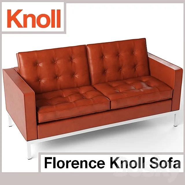 Florence Knoll Sofa (two-seater) 3D Model