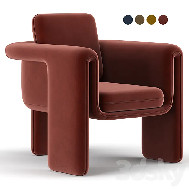 Floria Chair 3D Model Floria Chair 3D Model