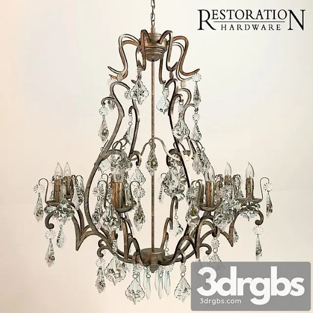 Florian Mercury Glass Chandelier 3D Model Download Florian Mercury Glass Chandelier 3D Model Download