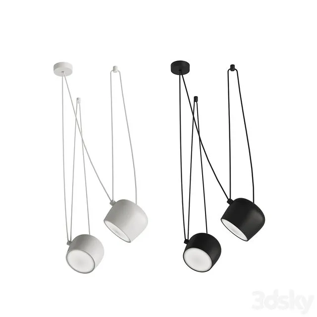 Flos Aim Lamps 3D Model Flos Aim Lamps 3D Model
