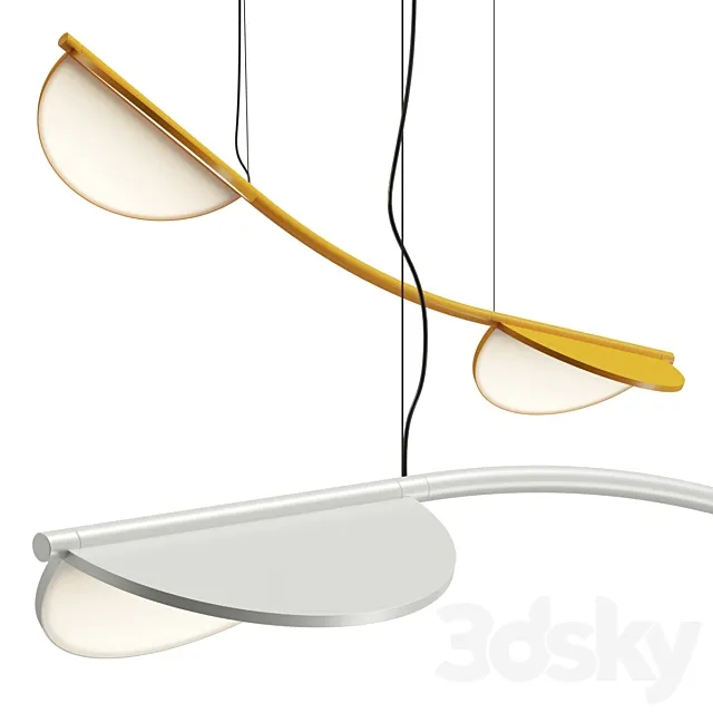 Flos Almendra Arch S2 Pendant Lamp 3DModel Flos Almendra Arch S2 Pendant Lamp 3DModel