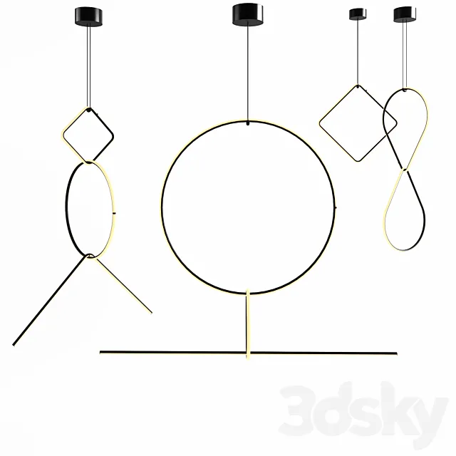 Flos arrangements 3D Model