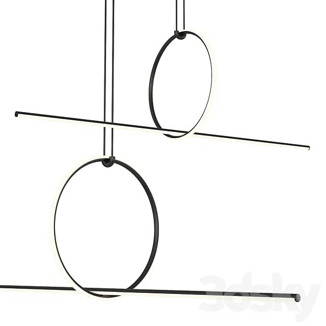 Flos Arrangements Compositie 5 hanglamp 3D Model Flos Arrangements Compositie 5 hanglamp 3D Model