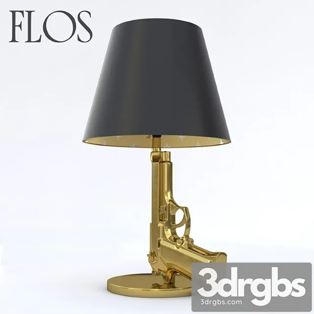 Flos Bedside Gun Lamp 3D Model Download