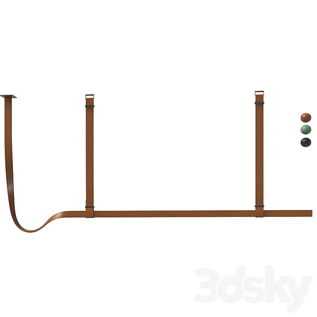 Flos BELT Leather Collection 3D Model