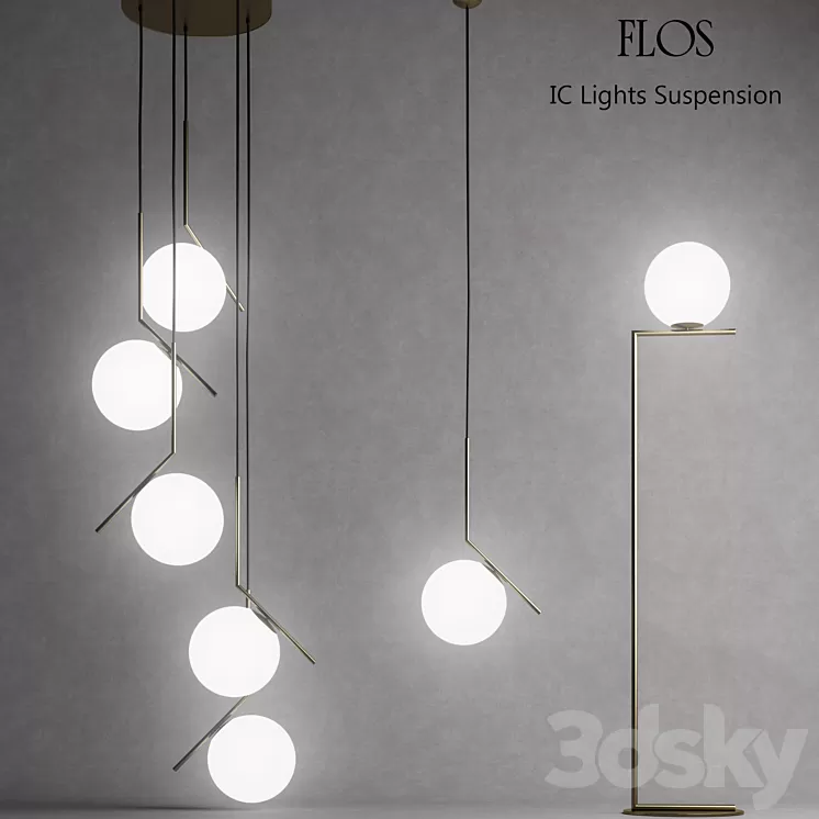 Flos IC Lights 3D Model Flos IC Lights 3D Model