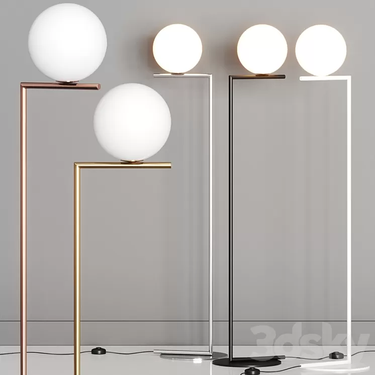 Flos Ic Lights F1 Floor Lamp 3D Model