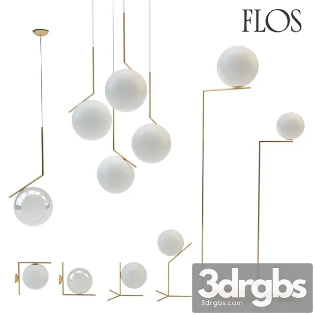 Flos ic lights set 3 3D Model Download Flos ic lights set 3 3D Model Download